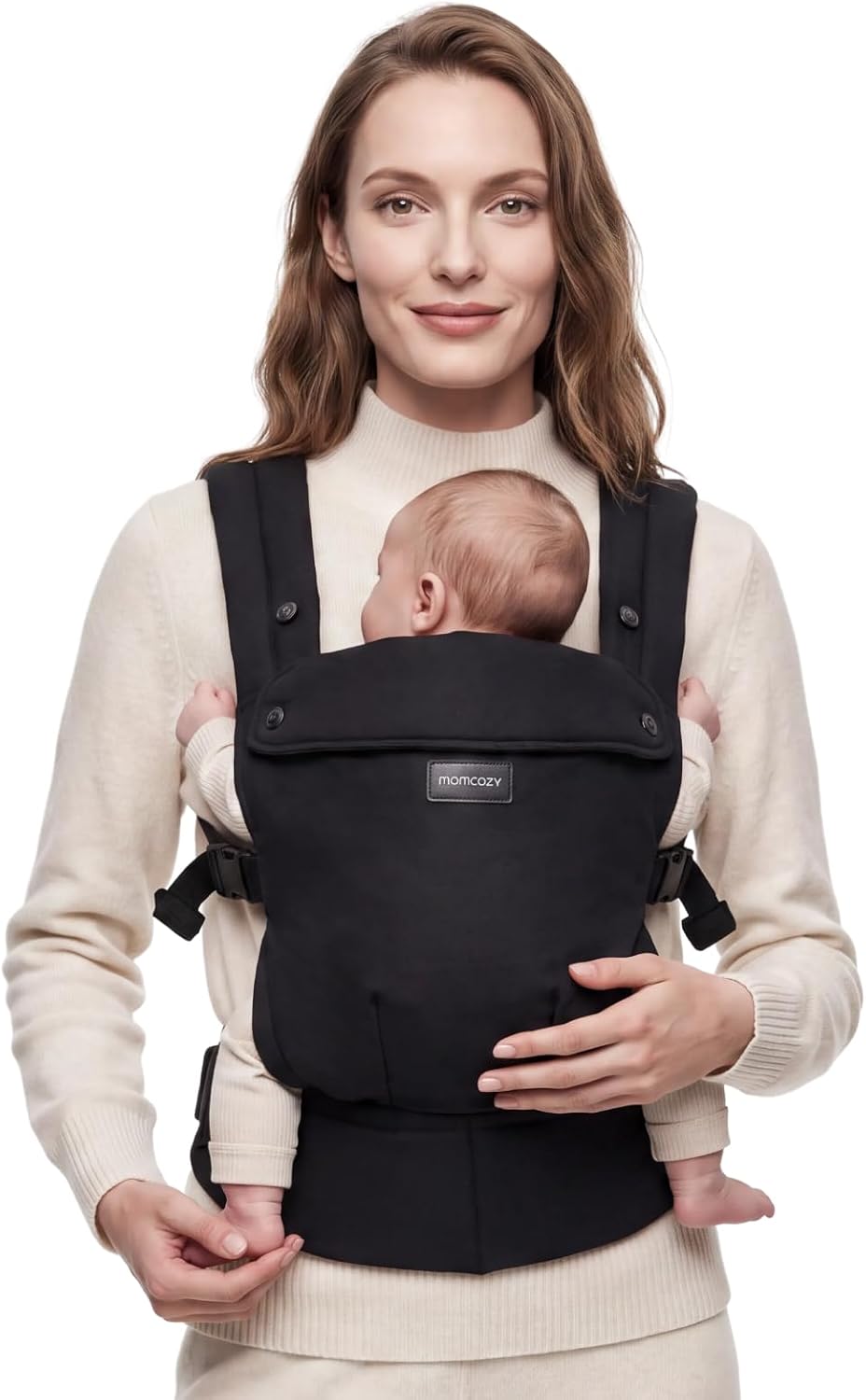 Momcozy PureHug Baby Carrier - Ergonomic, Cozy and Lightweight for 7-45 lbs