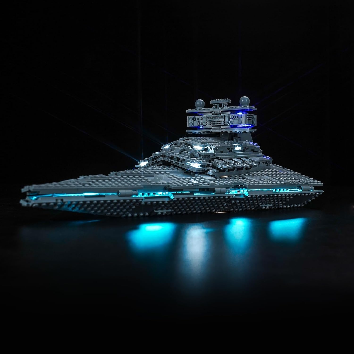 LocoLee LED Light Kit Compatible with Lego 75394 Imperial Star Destroyer (No Models Only Light) Creative Lighting Set Accessories Compatible with Lego 75394 Imperial Star Destroyer (Standard Version)